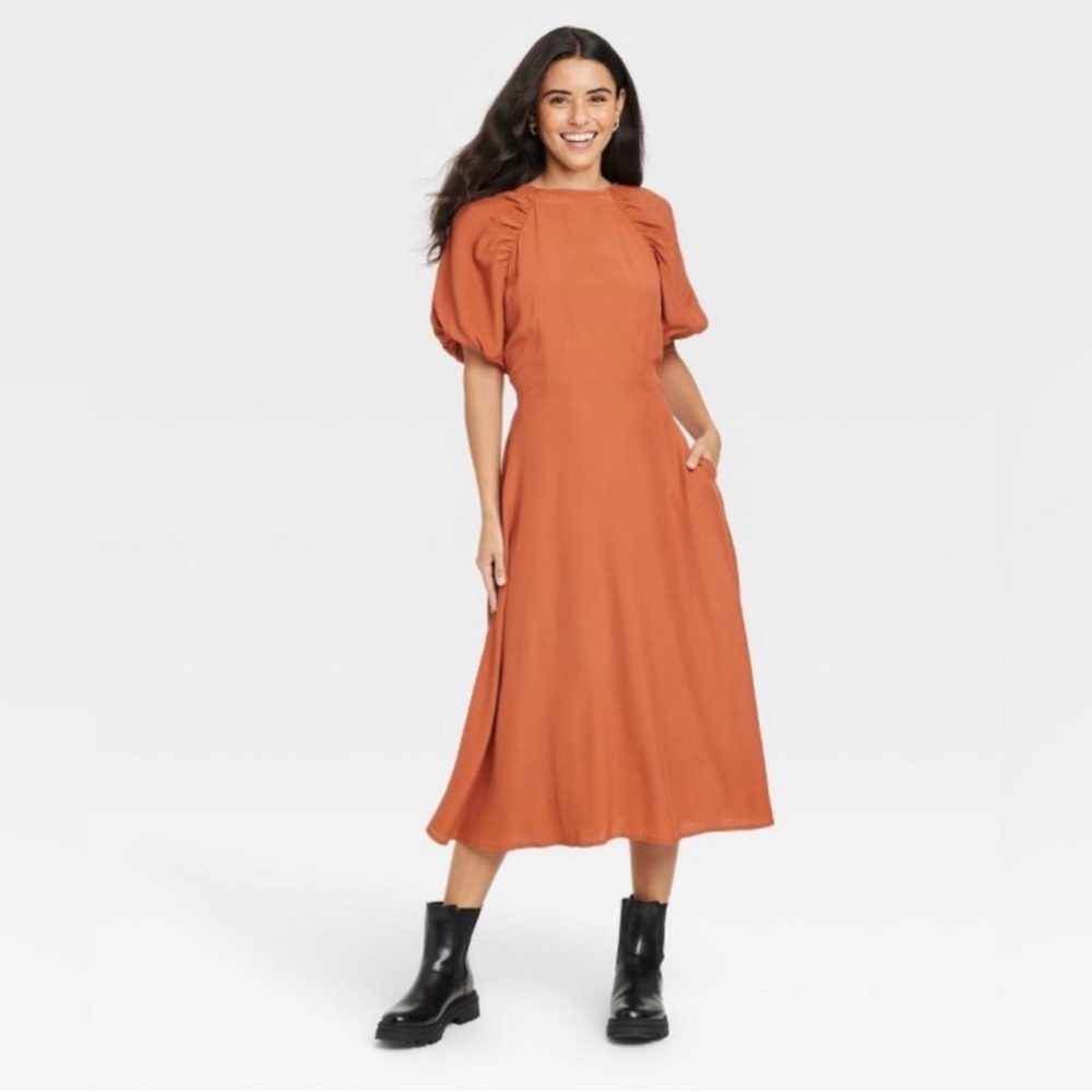 a new day Orange Dress